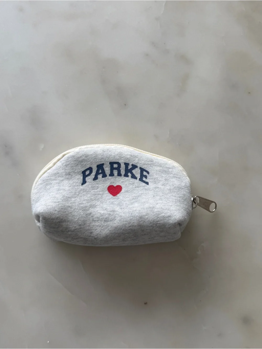 Parke Gray Heart Coin Pouch - Picture 2 of 4